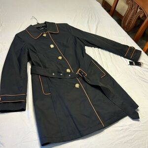 NWT Lauren Conrad Belter Duster with Faux Leather Piping